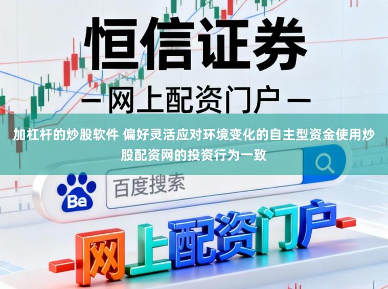 加杠杆的炒股软件 偏好灵活应对环境变化的自主型资金使用炒股配资网的投资行为一致