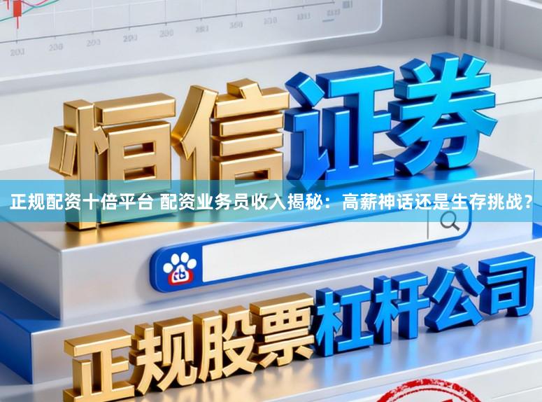 正规配资十倍平台 配资业务员收入揭秘：高薪神话还是生存挑战？